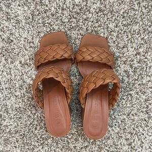 Wild Diva Brown Braided Sandals
